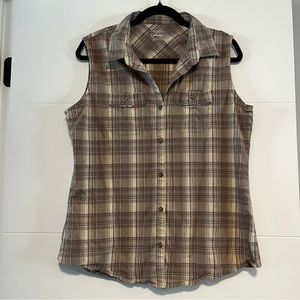 Cabela’s | Sleeveless Plaid Button Up Shirt